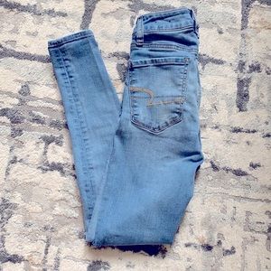American Eagle High Waisted Skinny Jeggings 00S